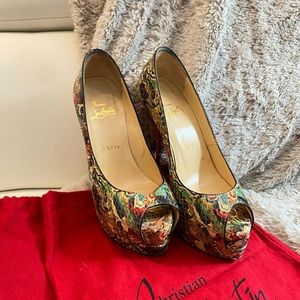 Authentic Christian Louboutin Python Leather Heels